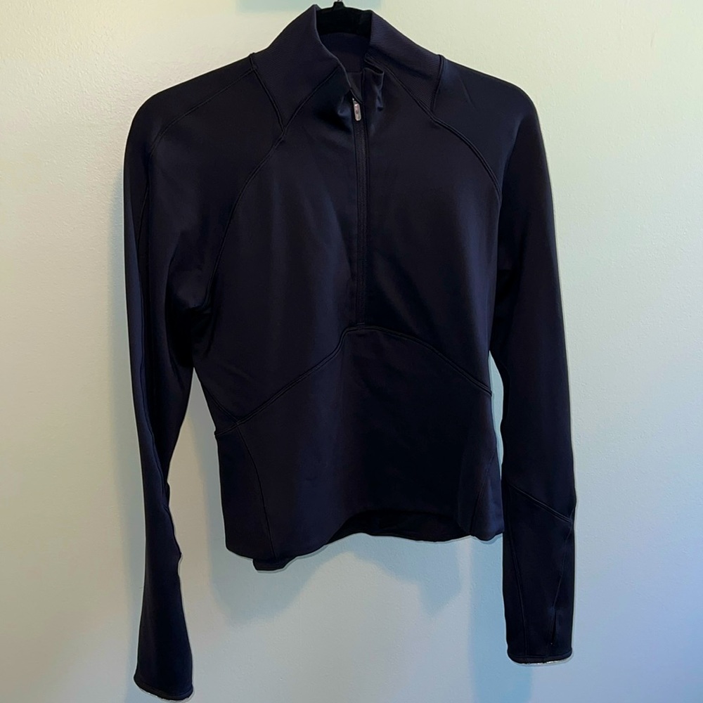Lululemon 3/4 zip jacket - size 10- black